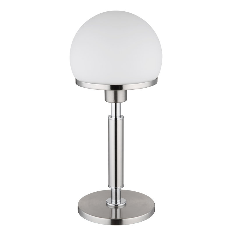 Baksi Metal Table Lamp, Black Base/Smoke Shade