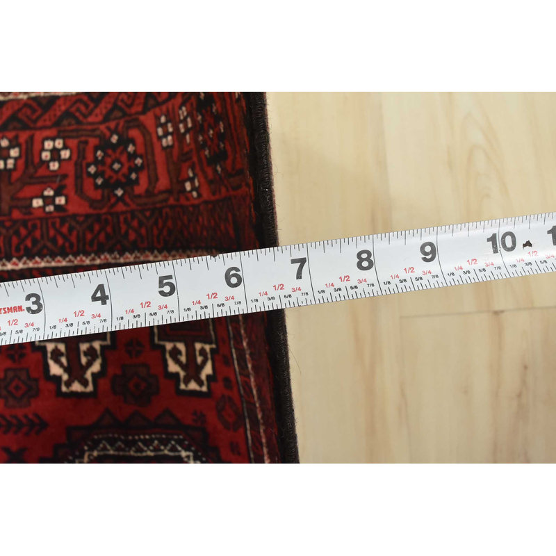 Tapis unique rouge 3 pi 4 po x 6 pi 4 po One-of-a-Kind