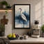 Serene Wading Bird Coastal - Wrapped Canvas-1392839324-1392839327