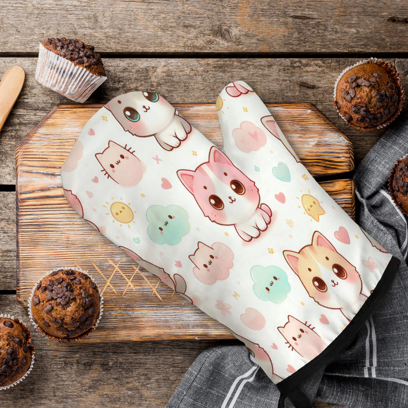 Sergé en coton Meow Delight