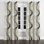 Glamour or et marbre blanc perle Opulence I - Rideau à œillets Glam - Velours obscurcissant - 1 panneau