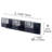 3-LED Light Modern Elegant Efficient Energy Save Integrated Wall Light