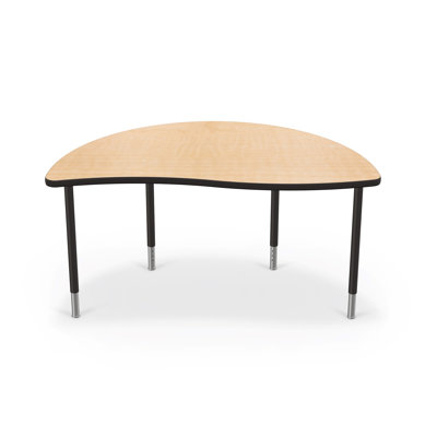 Hierarchy Manufactured Wood Adjustable Half-circle 4 Students Activity Table