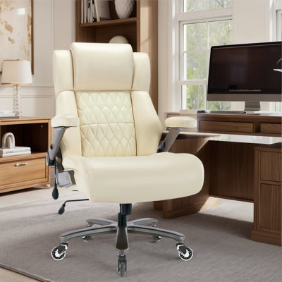 Fauteuil de bureau ergonomique en cuir Big And Tall
