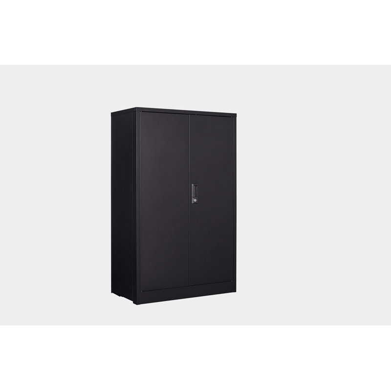 Armoire de rangement à 2 tablettes Chapata, Noir