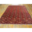 Tapis rouge à motif géométrique tribal Bokhara Tekke