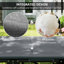 Lit de camping avec coussin, lit pliant portatif, gris