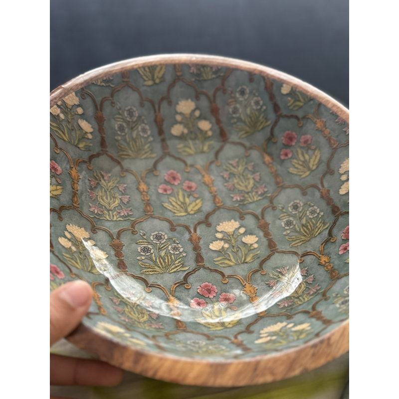 Handmade Wood Decorative Bowl 1