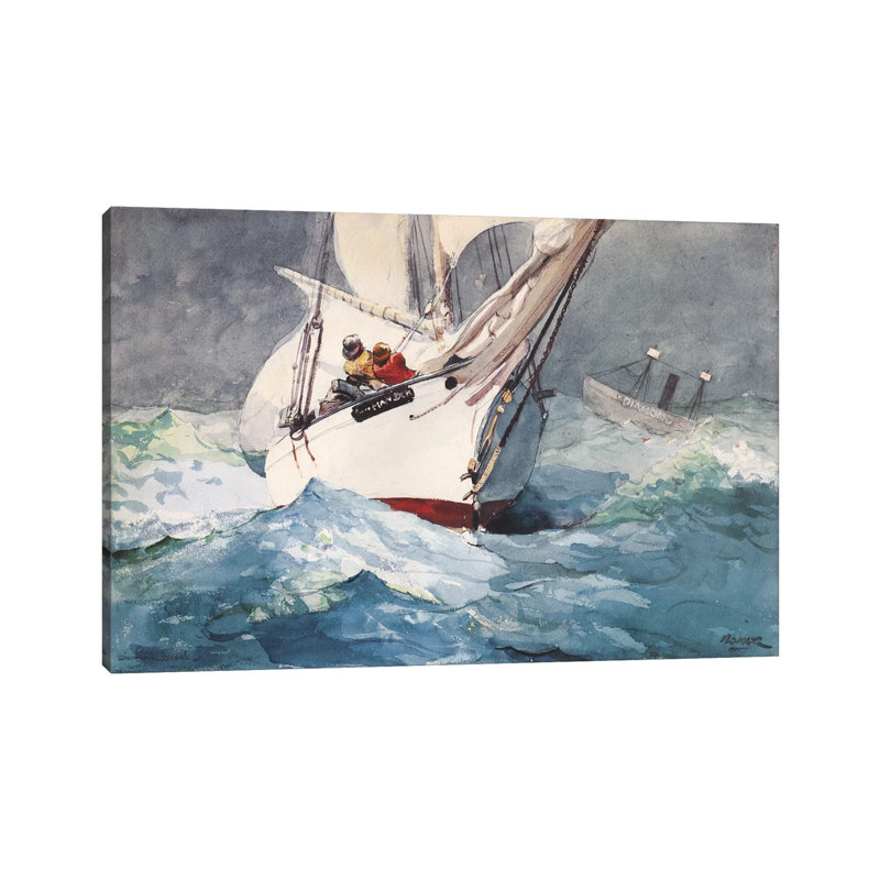 Diamond Shoal, 1905 by Winslow Homer - Wrapped Canvas Print
