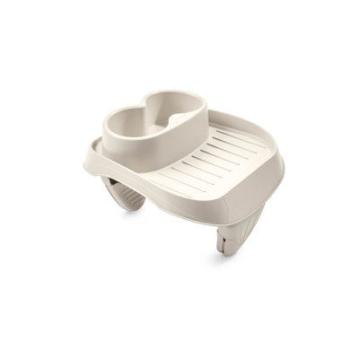 Intex PureSpa Attachable Cup Holder and Refreshment Tray Hot Tub Accessory, Tan