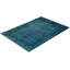 Tapis bleu noué à la main Mazarine, unique en son genre - bleu