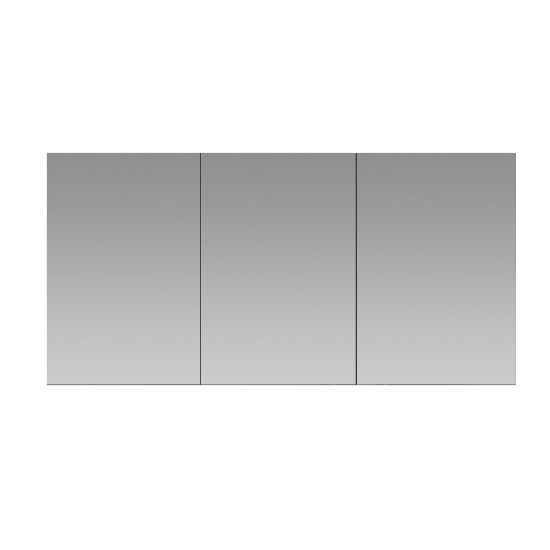 Royale l 60 po x H 36 po x P 5 po, désembueur d'armoire à pharmacie, miroir grossissant 3 fois réglable verticalement, prises électriques.