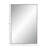 Jayliah Stainless Steel Rectangle Wall Mirror