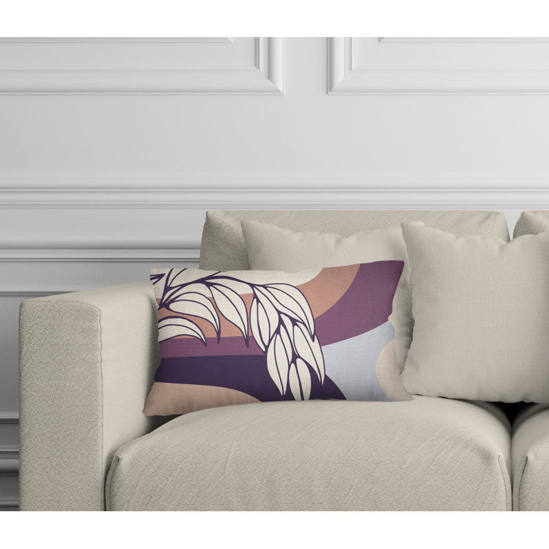 Housse et insert de coussin d'extérieur, Violet