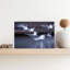 Flying Swans, art mural contemporain abstrait-1086944756