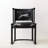 Black Solid back side Chair(Set of 2)