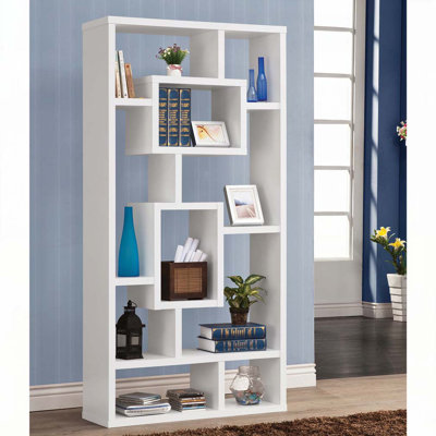 10-Shelf Rectangular Bookcase