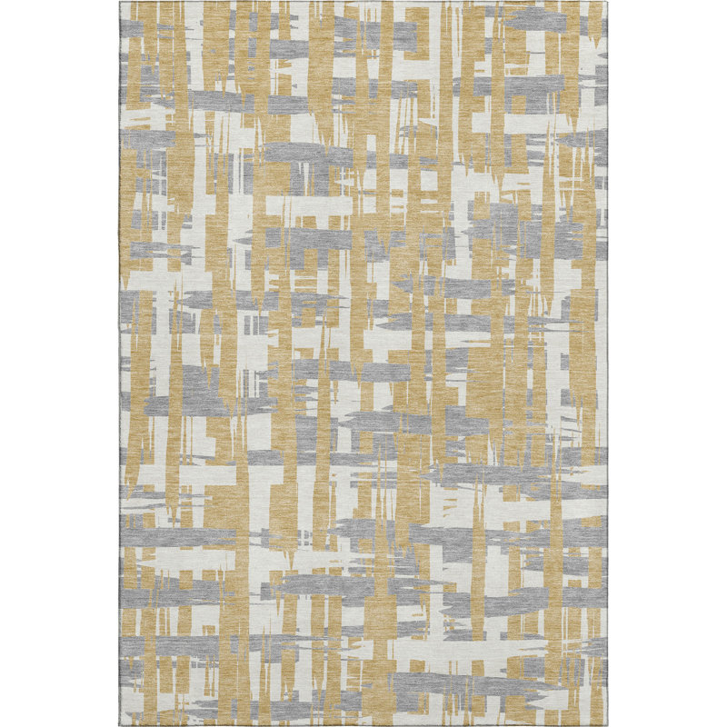 Premium Machine Washable Chelston AMF1849 Stripes Rug, Rectangle 8' x 10'