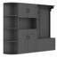 Armoire de vestibule multifonctionnelle gauche-droite avec rangement et 4 crochets, armoire de rangement / arbre d'entrée 2 en 1-1114896352