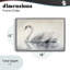 Giclée encadrée de cygne flottant élégant, design par Sasha-1706590742-1706590741