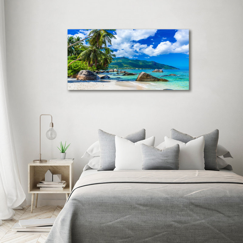 Seychelles Beach - Wrapped Canvas Print