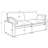 Roca Boneless Modular Power Loveseat-128822562