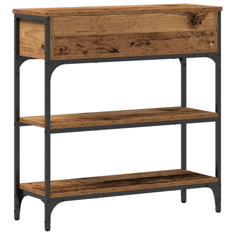 72.5cm Solid Wood Top Console Table