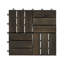 Carreau de terrasse en bois franc d'acacia emboîtable 12 po x 12 po (ensemble de 30)