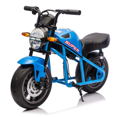24V300W  Ride On XL Electric Toy Muscle Motorcycle,High-Speed Hub Motor,14In Widen EVA Wheels,Twist Grip Throttle,Speed Up To 11.18MPH,Dual Suspension,Music&Light,Long Life Battery For  6+