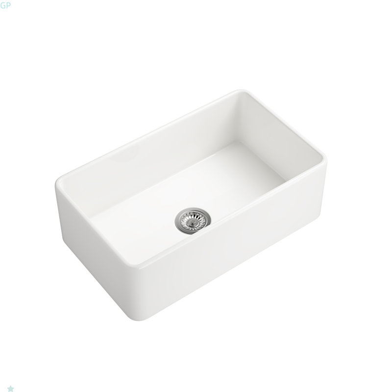 Évier de cuisine à tablier profond Farmhouse Sink, Blanc
