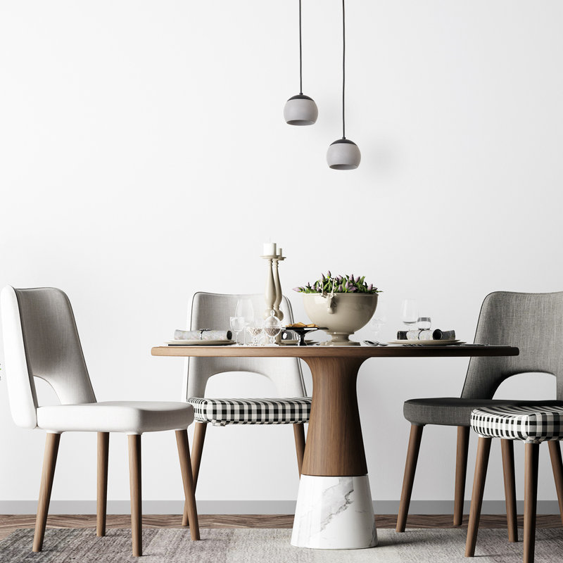 Dome pendant light 1-light Renetta, Black/Concrete