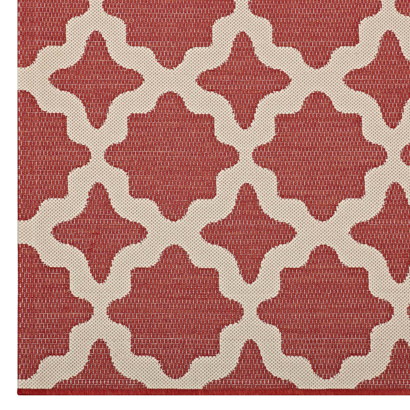 Modway Cerelia Moroccan Trellis Indoor and Outdoor Area Rug, Rectangle 5' x 8'