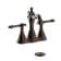 Prime Centerset Bathroom Faucet with Drain Assembly