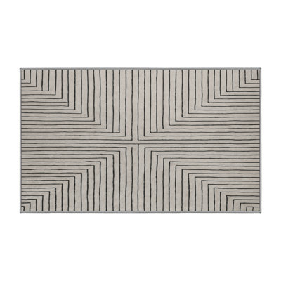 Machine Washable Gray Area Rug