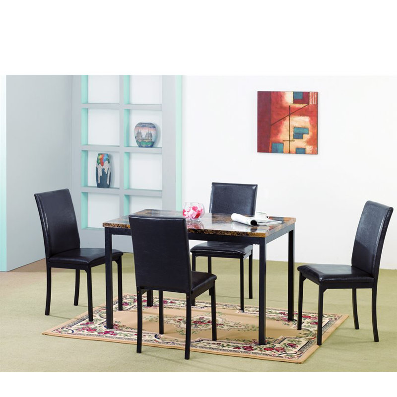 Della Metal Base Dining Table
