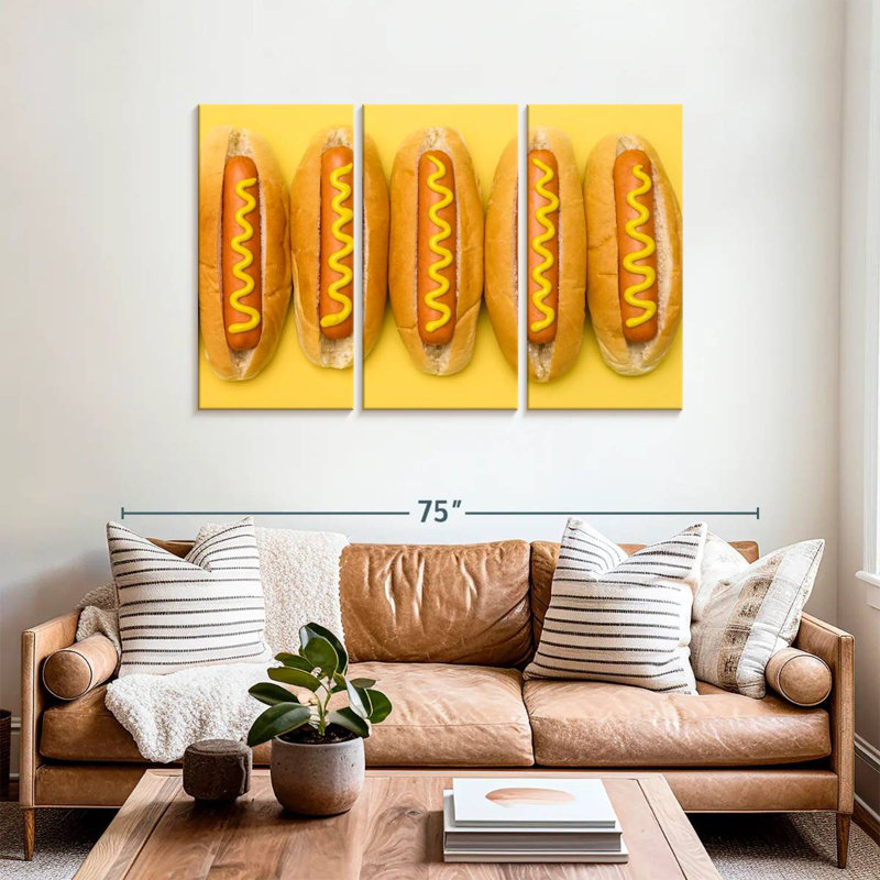 Yarlin Hot Dogs, 36" H x 57" W