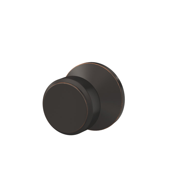 Bowery Non-Turning Knob with Kinsler Trim, Aged Bronze