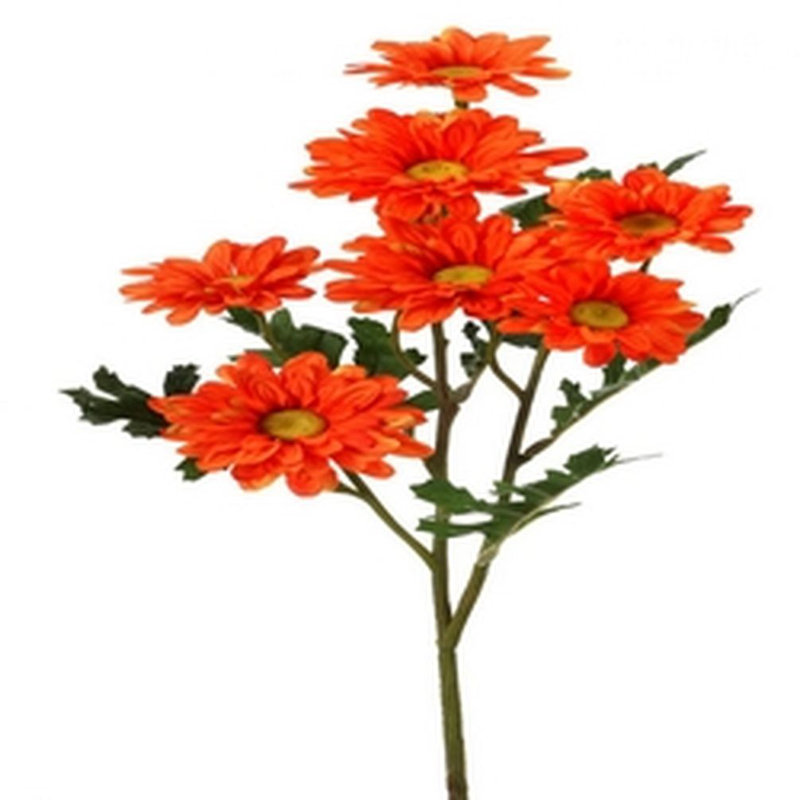 25 pi (s) marguerite rose vif fleurs artificielles, Orangé