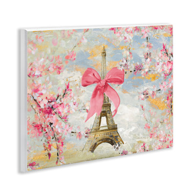 «Eiffel Tower on Cherry Blossoms», art mural par Lanie Loreth