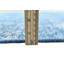 Tapis bleu rectangulaire unique de 6 pi x 9 pi 3 po Cleah
