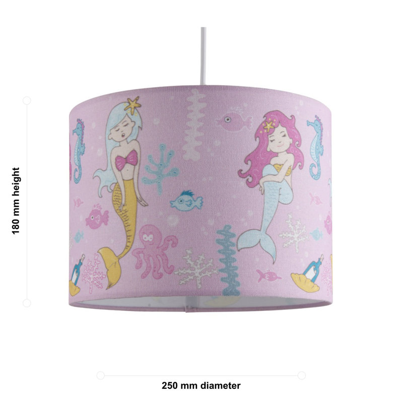 18 cm H Drum Fabric Lamp Shade