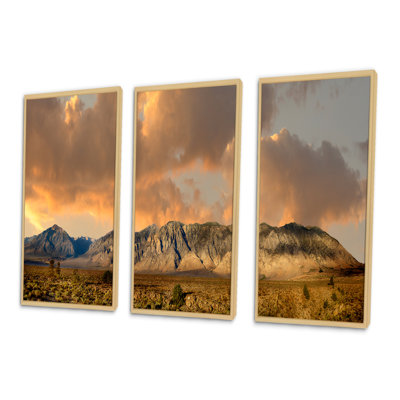 «Sierra Nevada Mountain», photographie flottante sur toile 3 pièces