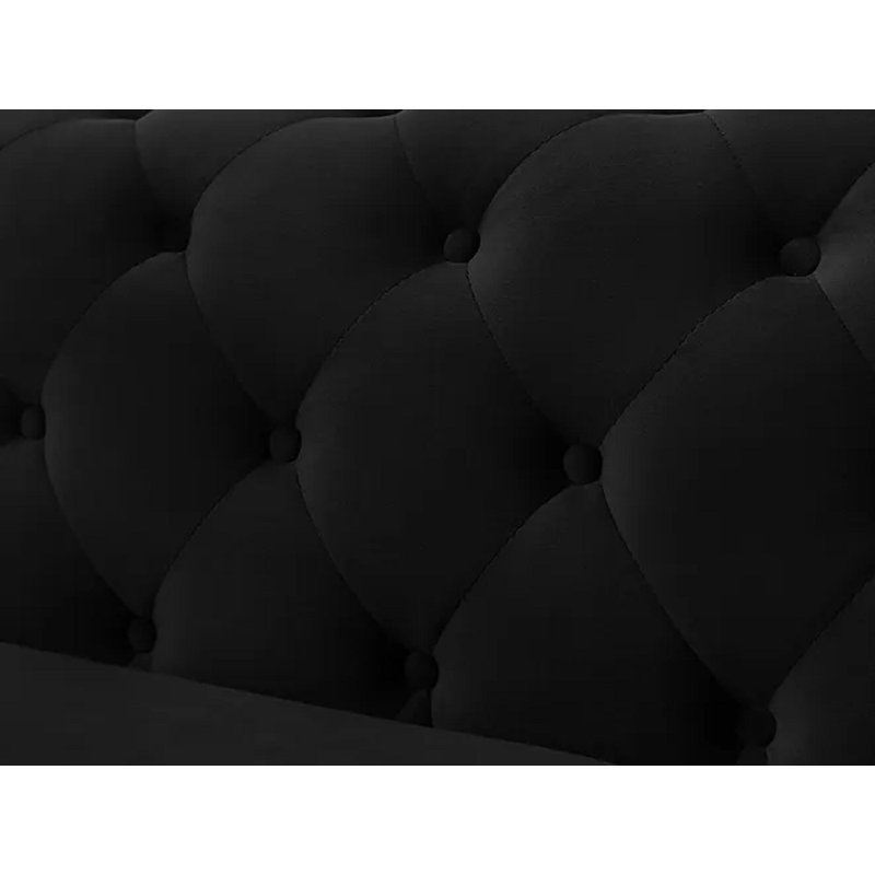 Canapé modulaire Naia, Velours noir