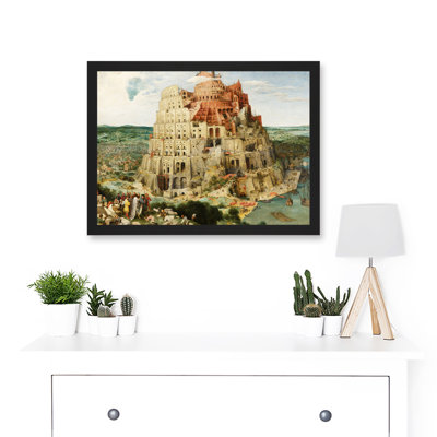 The Tower Of Babel by Pieter Bruegel The Elder - Single Picture Frame Print