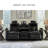 Gwenny 86'' Faux Leather Power Reclining Sofa