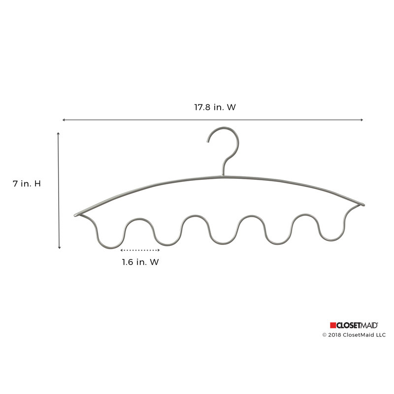 Organisateur de foulard et ceinture en nickel