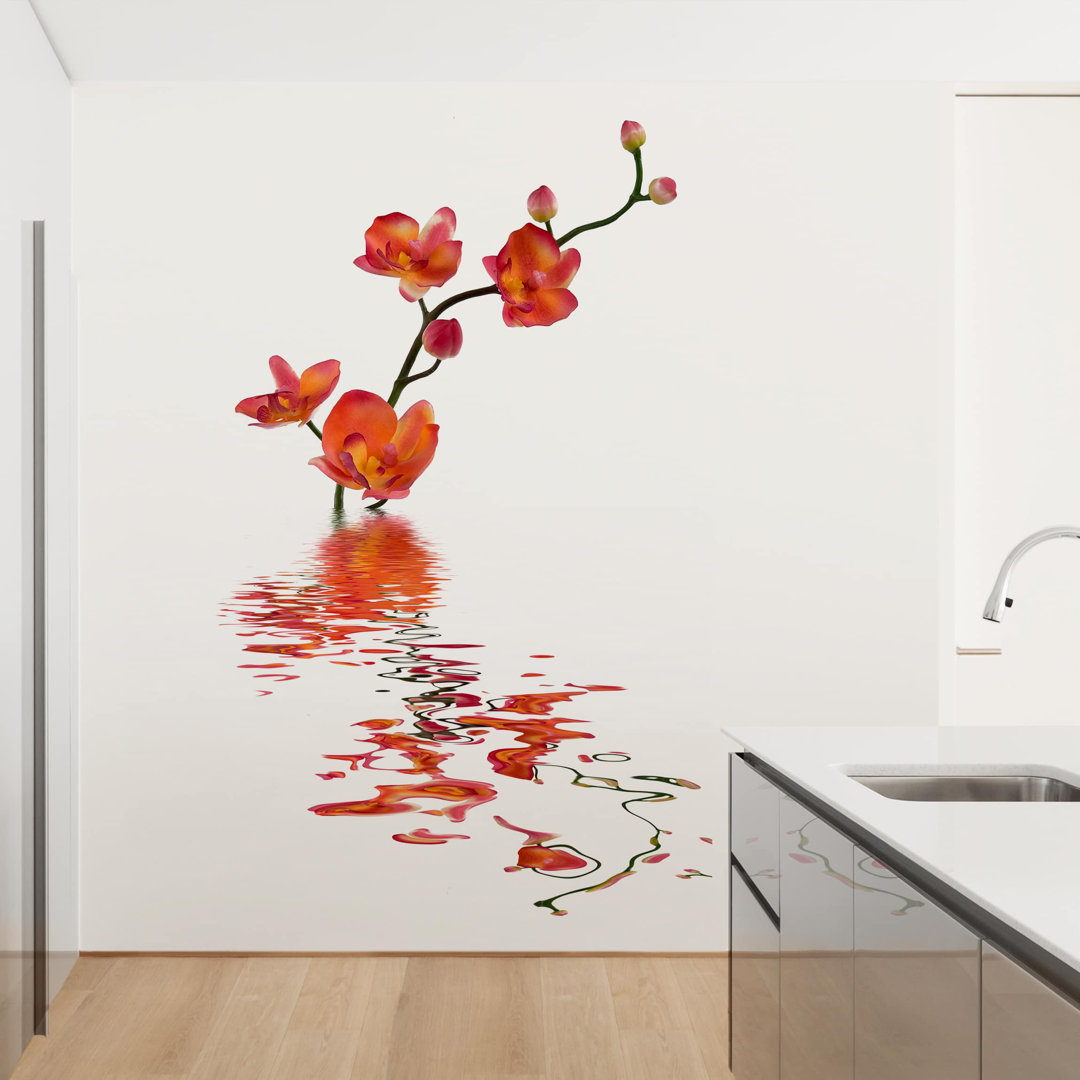 Flamy Orchid Waters 1.92m x 1.92m Matt Wallpaper Mural