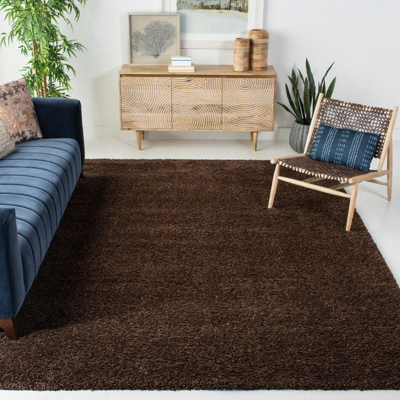 Tapis brun Angeliya, Rectangulaire 8 pi x 10 pi, Brun