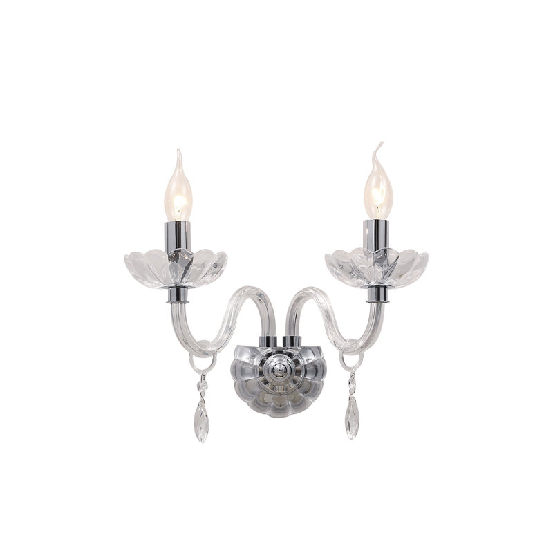Solomon Glass Candle Wall Light