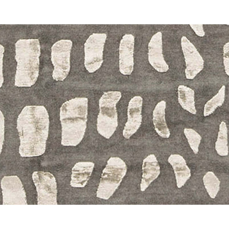 Himalayan Abstract Area Rug in Gray/Ivory